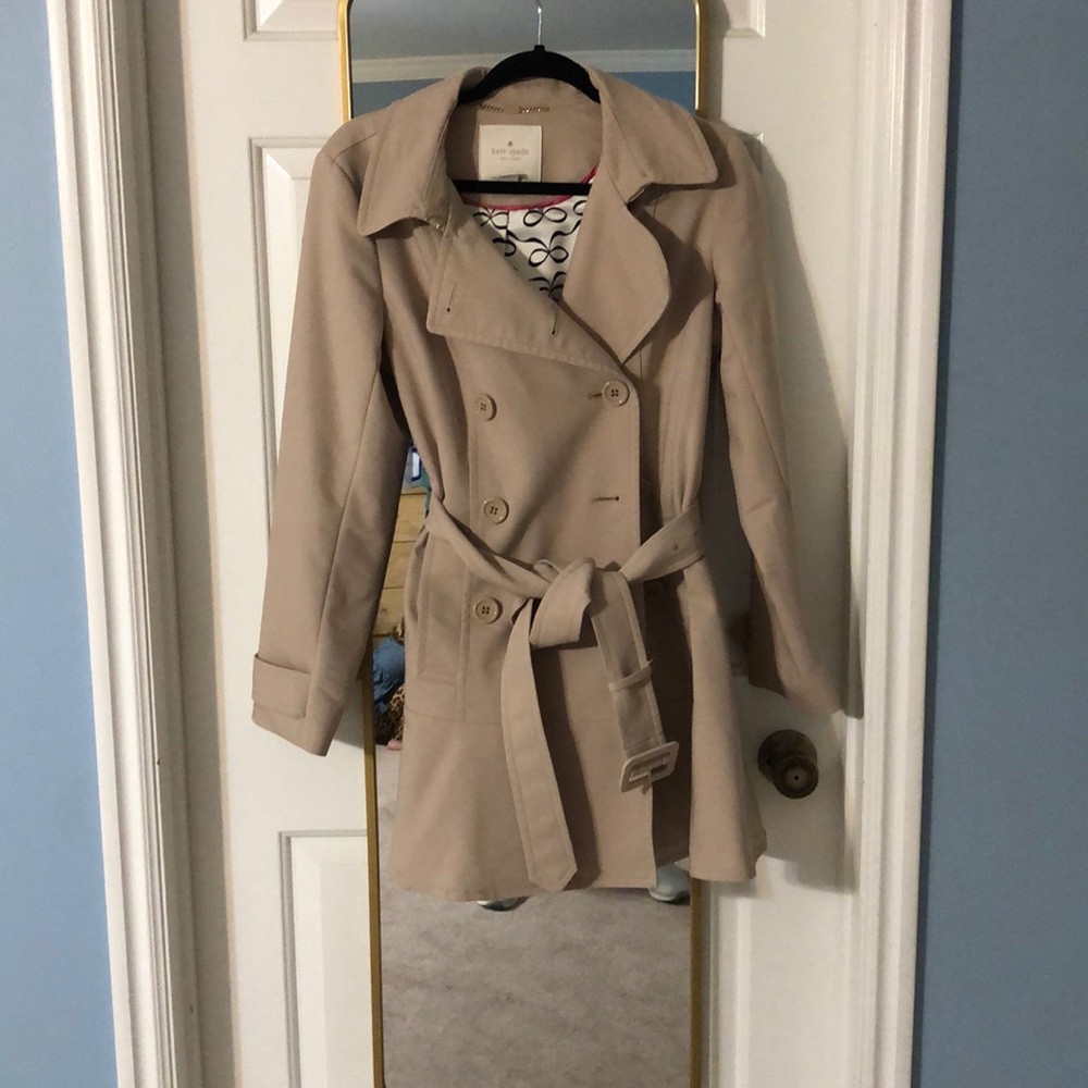 Kate Spade Ruffle bottom Trench Coat